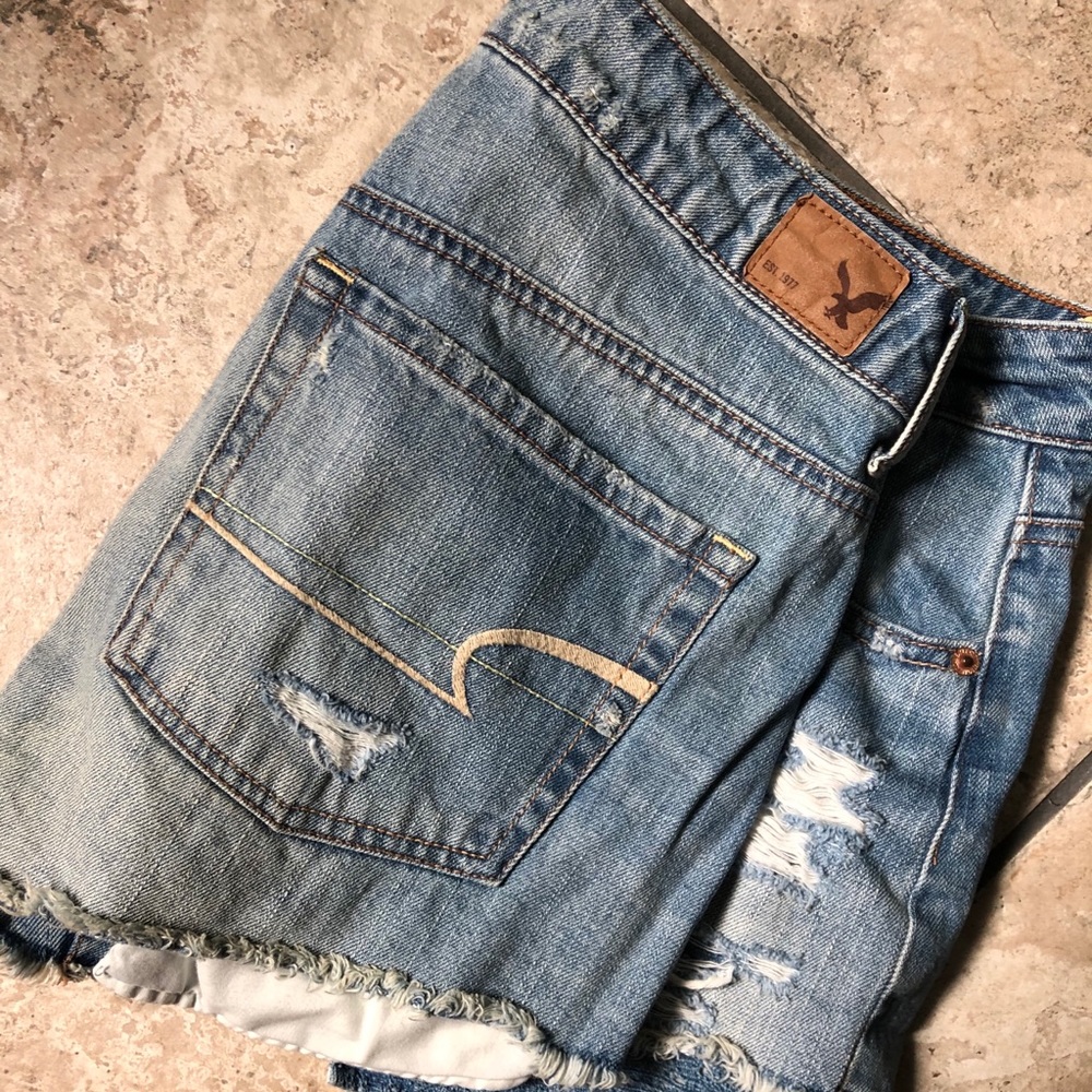 Hi-Rise American Eagle Jean Shorts- Size 12